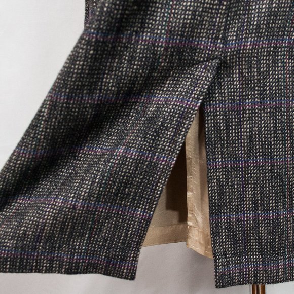 VTG Boston Tailored | Pencil Skirt - Subtle Plaid - Picture 5 of 7